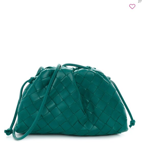 Bottega Veneta Nappa Intrecciato The Mini Pouch Mallard - Picture 1 of 11
